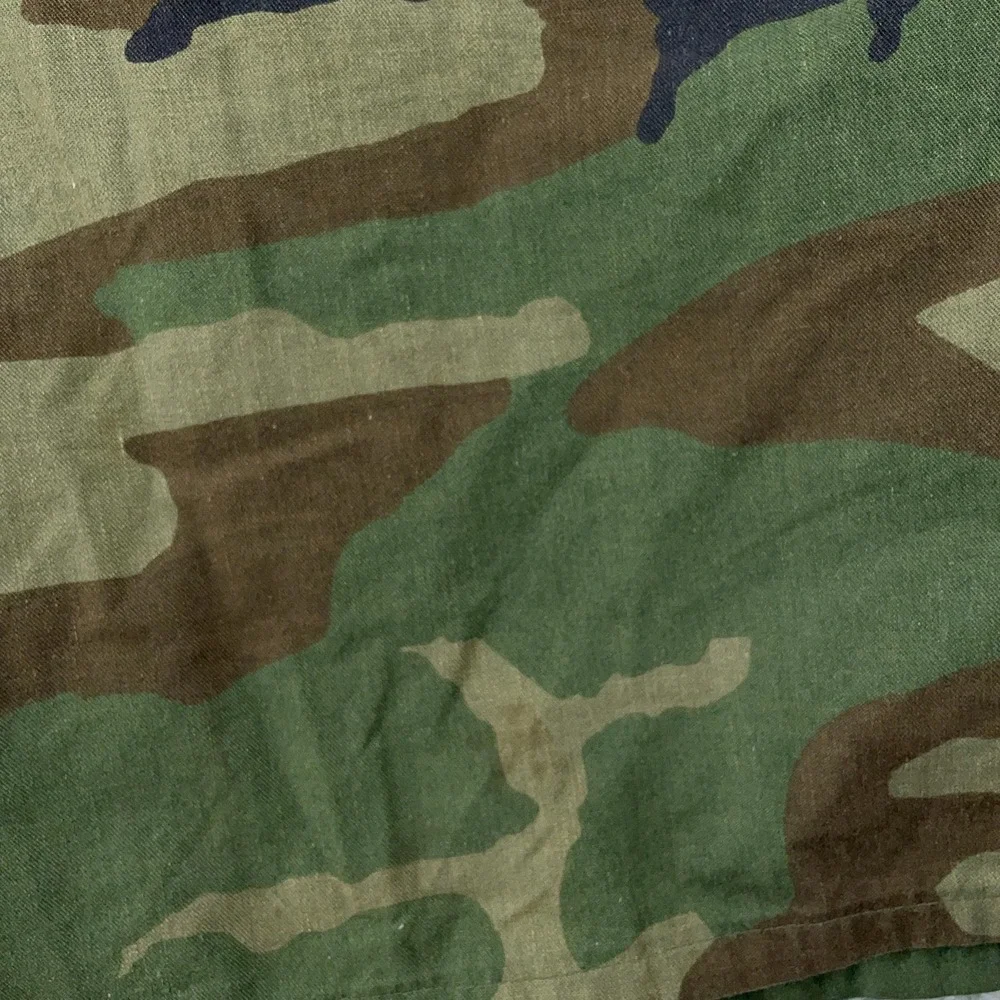 Vintage U.S.‎ Army Jacket Mens Small Regular Woodland Camo BDU Combat Coat 80s